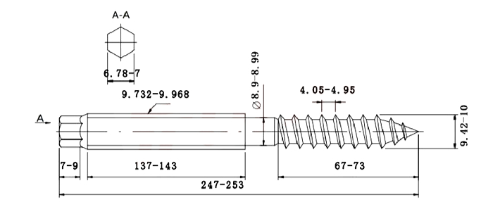 M10x50mm Hanger Bolts Double Head Dowel Screw 120mm Length 15pcs Silver Tone